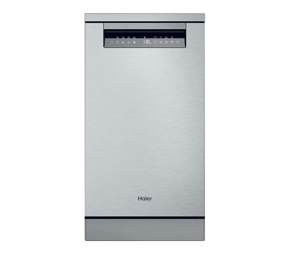 HAIER I Pro Shine XF1C3TB1FX-80 Slimline WiFi-enabled Dishwasher - Silver