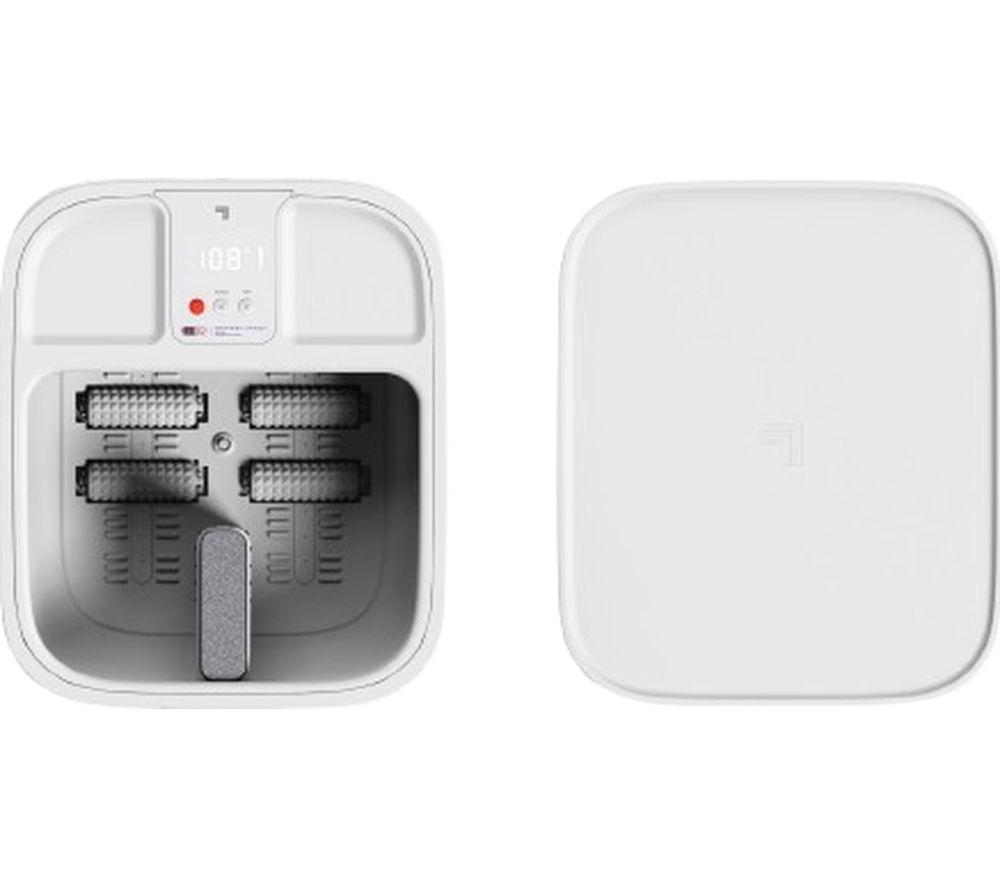 SHARPER IMAGE Foot Bath with Heated Massage - White