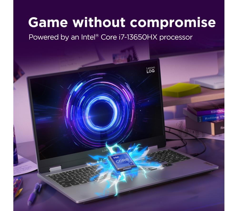 LENOVO LOQ 15" Gaming Laptop - Intel&reg; Core&trade; i7, RTX 5070, 1 TB SSD image number 3 of 13