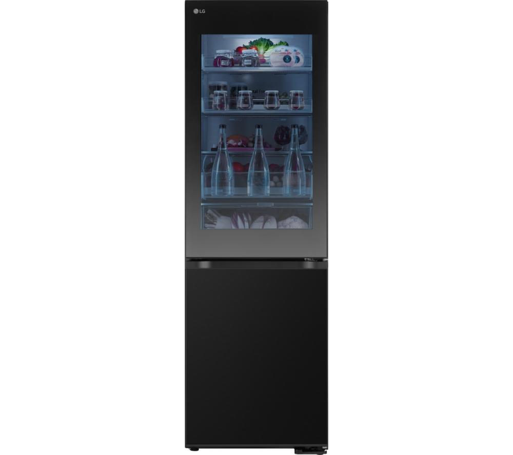 LG InstaView GBG5160CEV Smart 60/40 Fridge Freezer - Essence Black Steel image number 2 of 16
