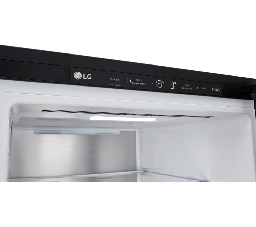 LG InstaView GBG5160CEV Smart 60/40 Fridge Freezer - Essence Black Steel image number 3 of 16