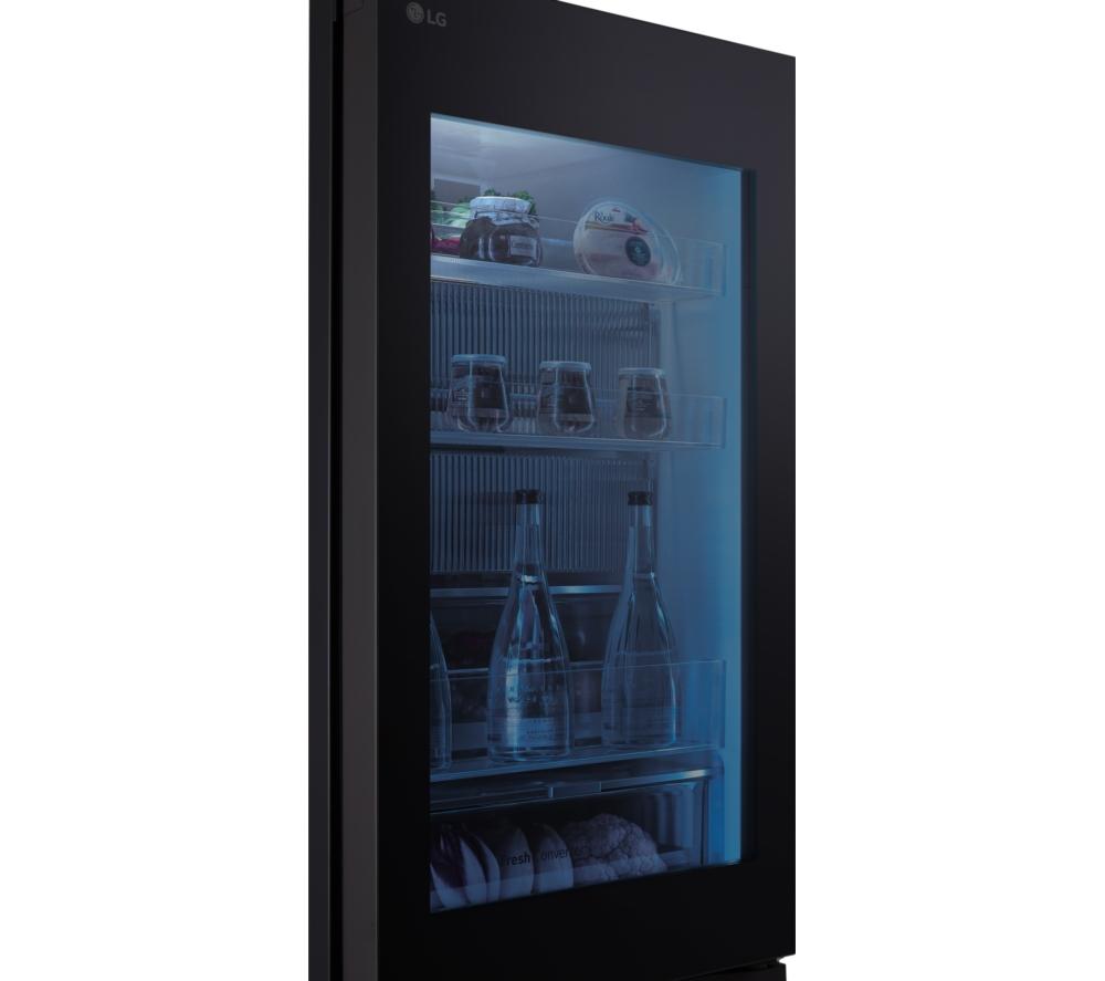 LG InstaView GBG5160CEV Smart 60/40 Fridge Freezer - Essence Black Steel image number 11 of 16