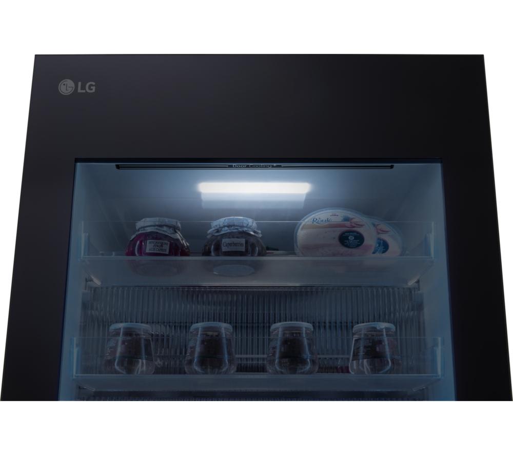 LG InstaView GBG5160CEV Smart 60/40 Fridge Freezer - Essence Black Steel image number 12 of 16