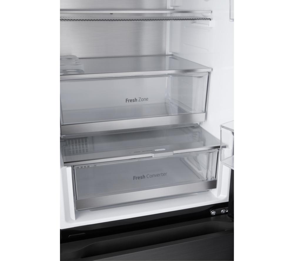 LG InstaView GBG5160CEV Smart 60/40 Fridge Freezer - Essence Black Steel image number 13 of 16
