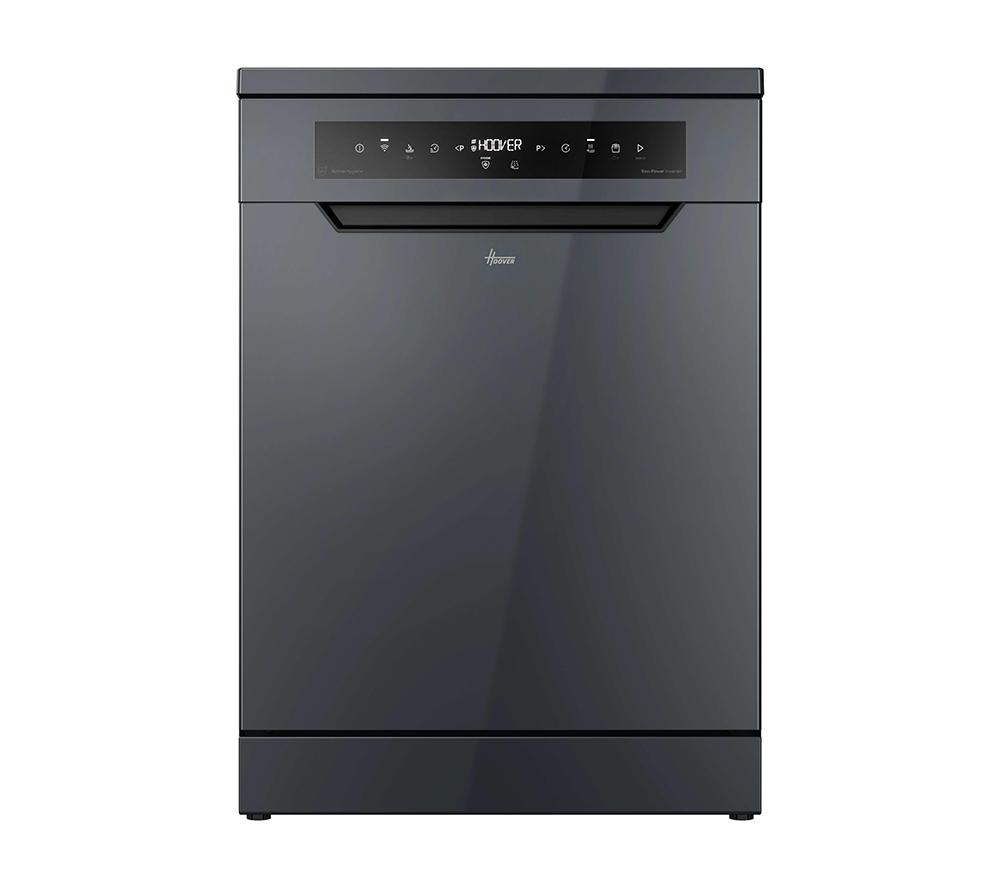 HOOVER H-Dish 700 HF 4A4S3PSA-80 Full-size WiFi-enabled Dishwasher – Anthracite, Silver/Grey