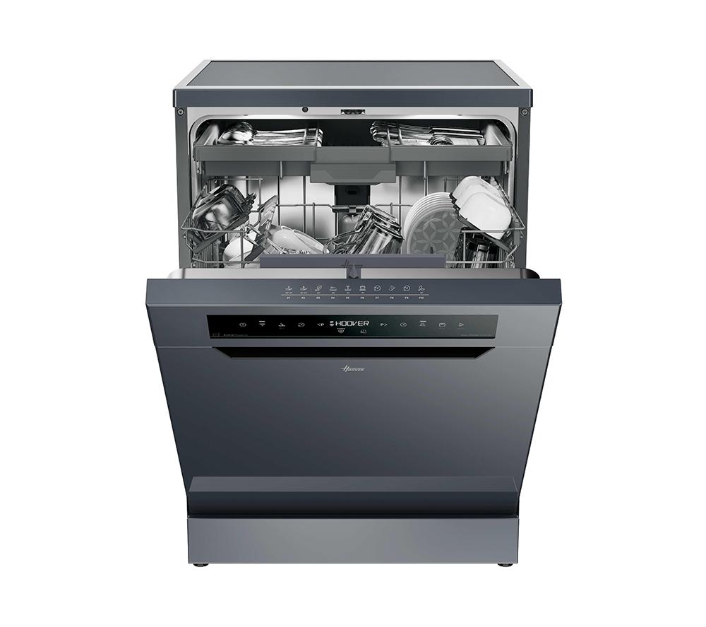 HOOVER H-Dish 700 HF 4A4S3PSA-80 Full-size WiFi-enabled Dishwasher - Anthracite image number 2 of 14