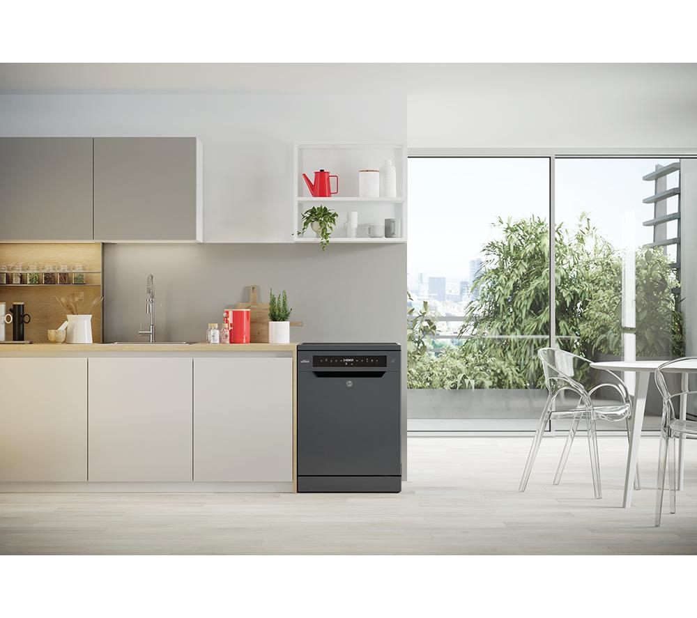 HOOVER H-Dish 700 HF 4A4S3PSA-80 Full-size WiFi-enabled Dishwasher - Anthracite image number 14 of 14