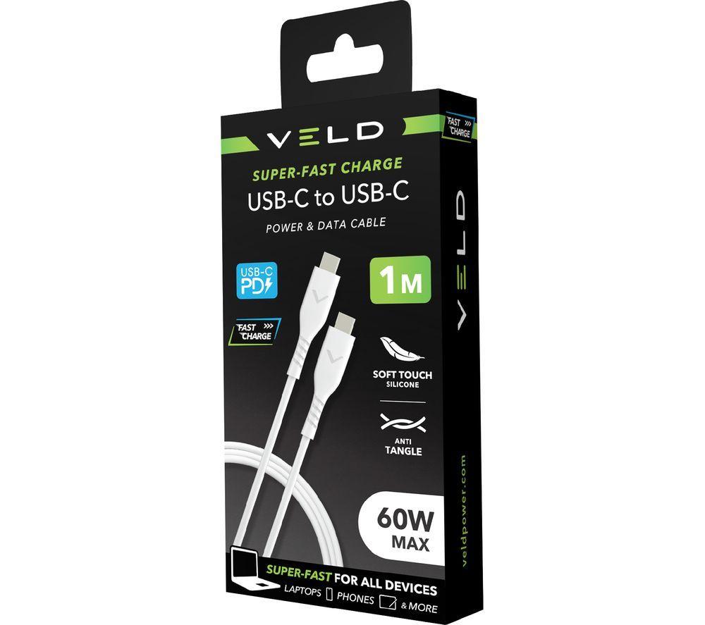 VELD VCC203W1 USB Type-C Cable - 1 m image number 3 of 3