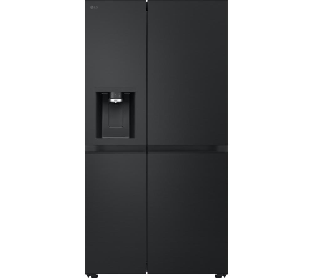 LG NatureFRESH GSLE81EPBD Smart Fridge Freezer – Matte Black, Black