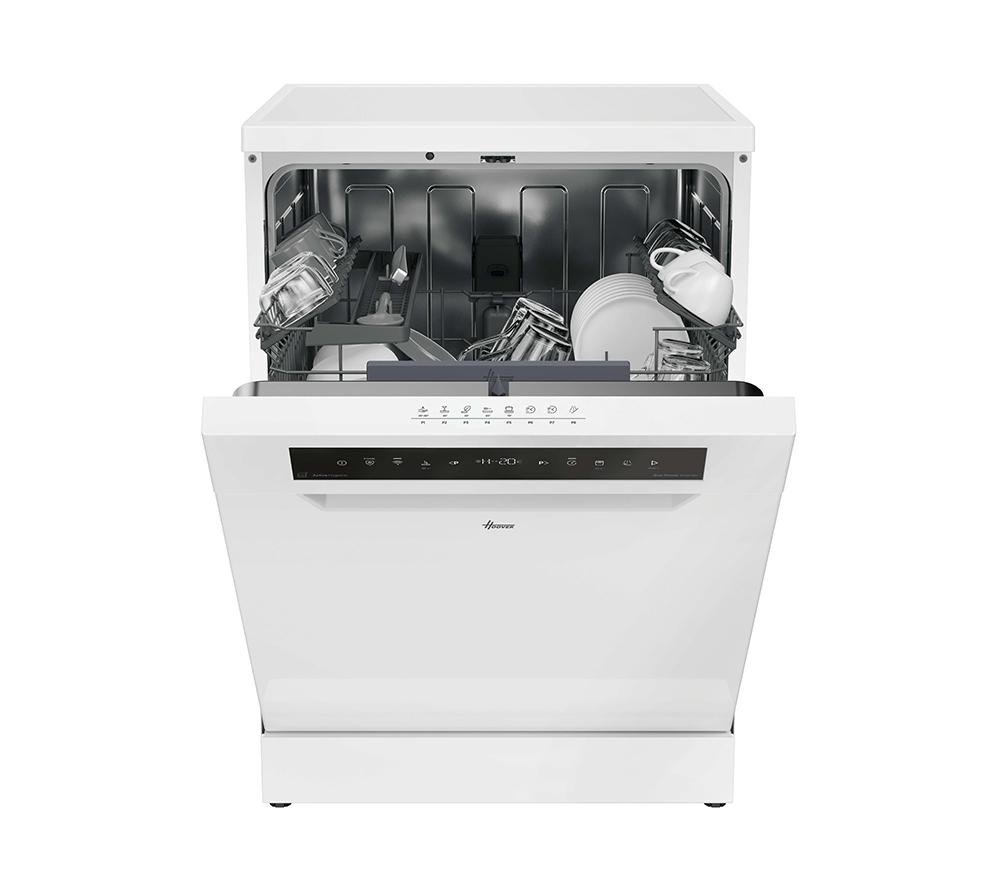 HOOVER H-Dish 500 HF 4B7F0W-80 Full-size WiFi-enabled Dishwasher - White image number 2 of 14