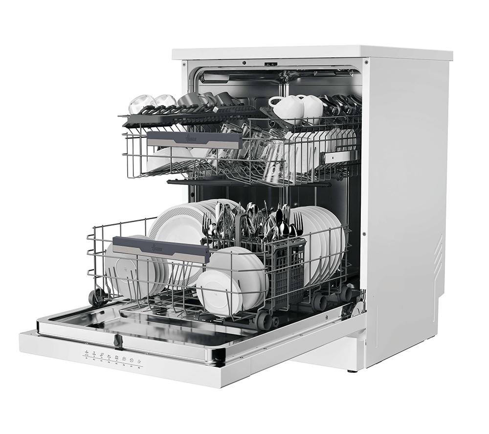 HOOVER H-Dish 500 HF 4B7F0W-80 Full-size WiFi-enabled Dishwasher - White image number 5 of 14