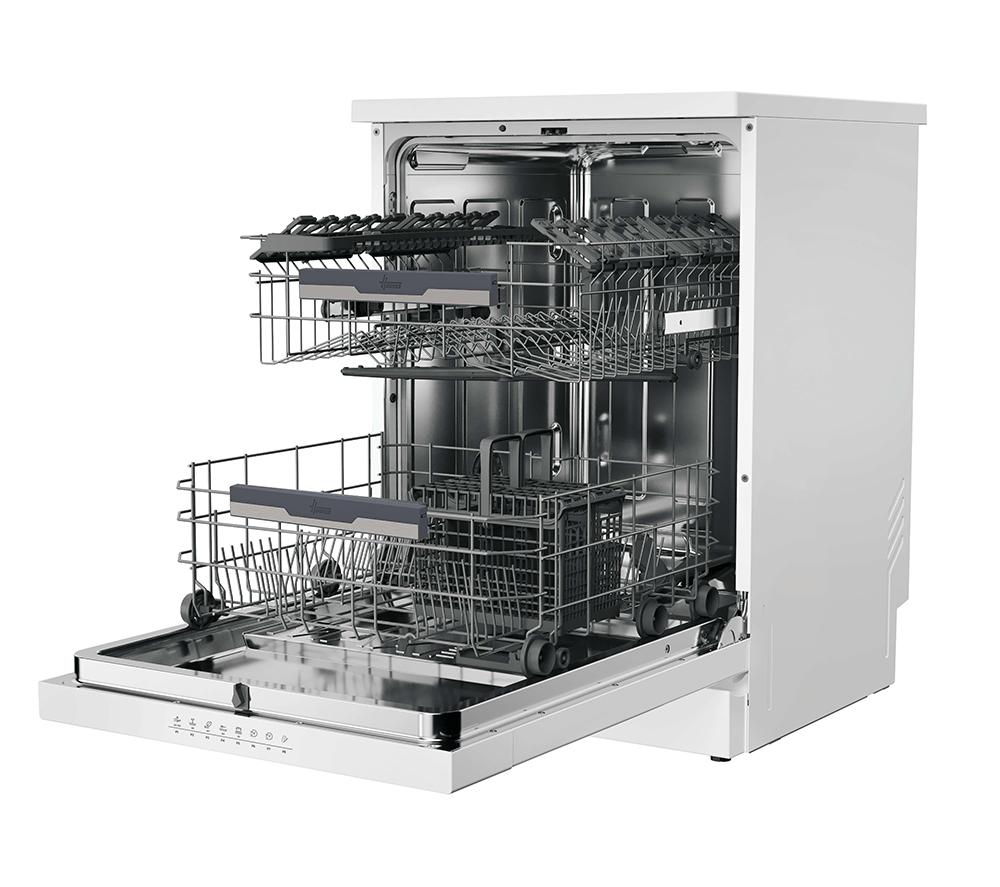HOOVER H-Dish 500 HF 4B7F0W-80 Full-size WiFi-enabled Dishwasher - White image number 6 of 14