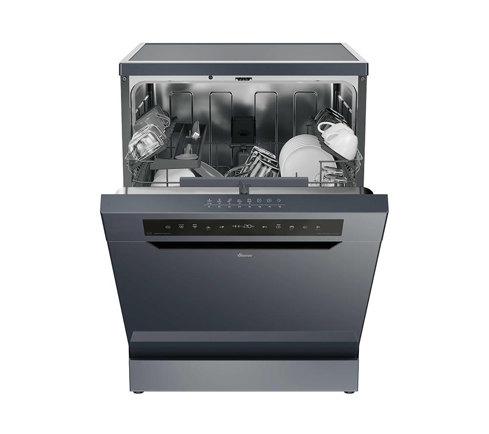 HOOVER H-Dish 500 HF 4B7F0A-80 Full-size WiFi-enabled Dishwasher - Anthracite image number 2 of 15