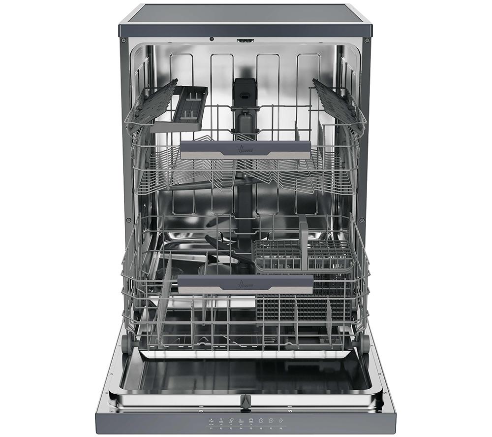HOOVER H-Dish 500 HF 4B7F0A-80 Full-size WiFi-enabled Dishwasher - Anthracite image number 4 of 15