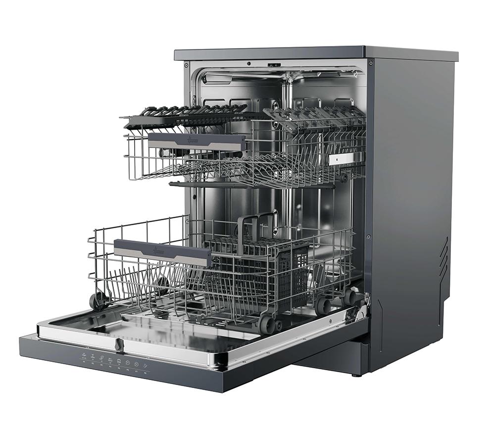 HOOVER H-Dish 500 HF 4B7F0A-80 Full-size WiFi-enabled Dishwasher - Anthracite image number 6 of 15