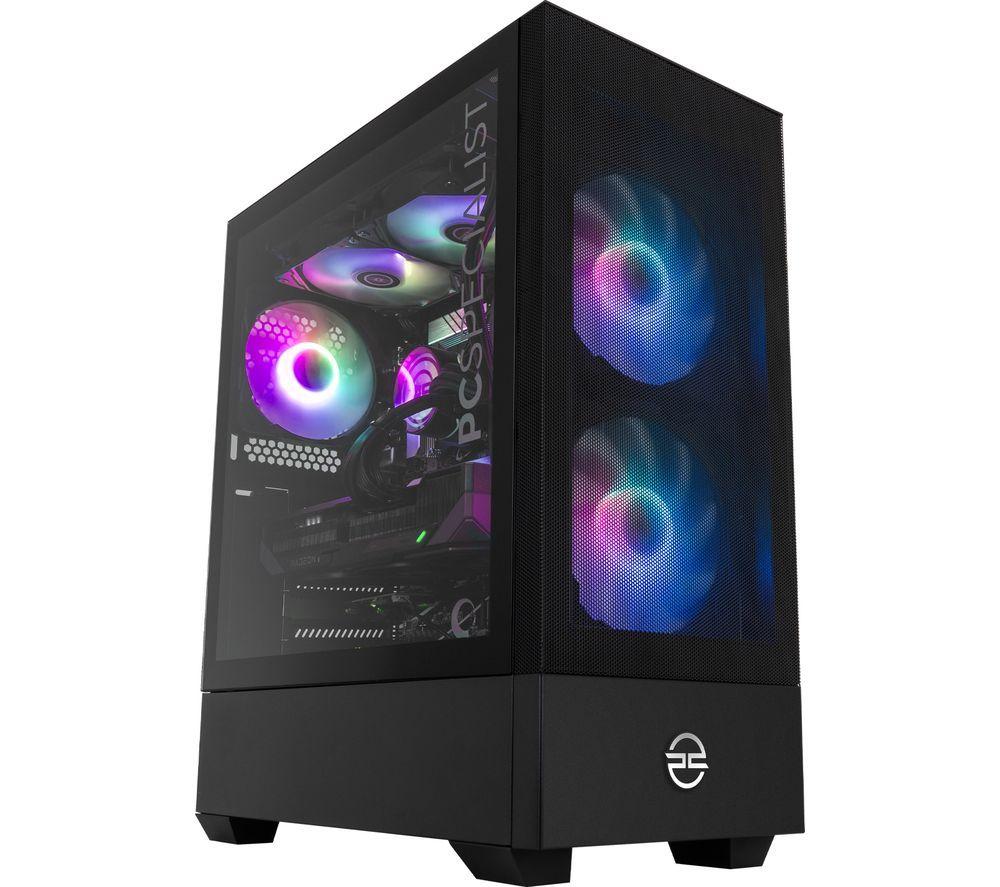 Pcspecialist Flux 602 Gaming Pc - Intel®Core I7, Rx 9070 Xt, 1 Tb Ssd, Black