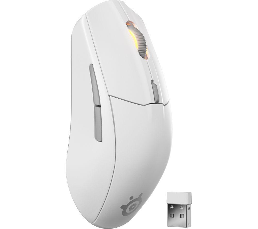 STEELSERIES Rival 3 Gen 2 Wireless Optical Gaming Mouse - White image number 2 of 7