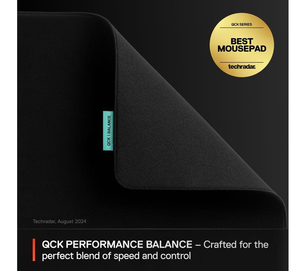 STEELSERIES QcK Performance Balance Gaming Mouse Mat - Black, XL image number 5 of 6