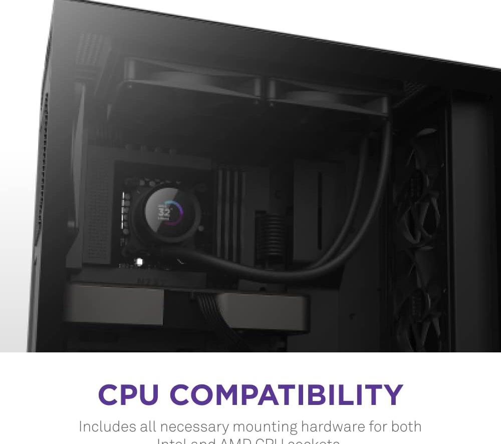 NZXT Kraken 280 280 mm Liquid CPU Cooler - Black image number 2 of 8
