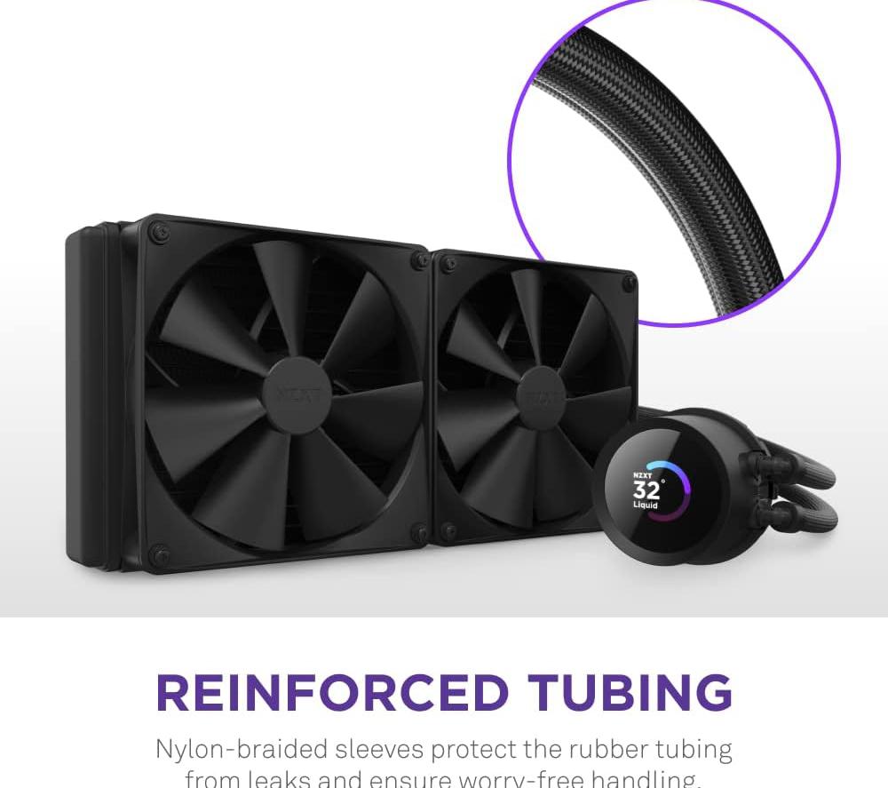 NZXT Kraken 280 280 mm Liquid CPU Cooler - Black image number 8 of 8
