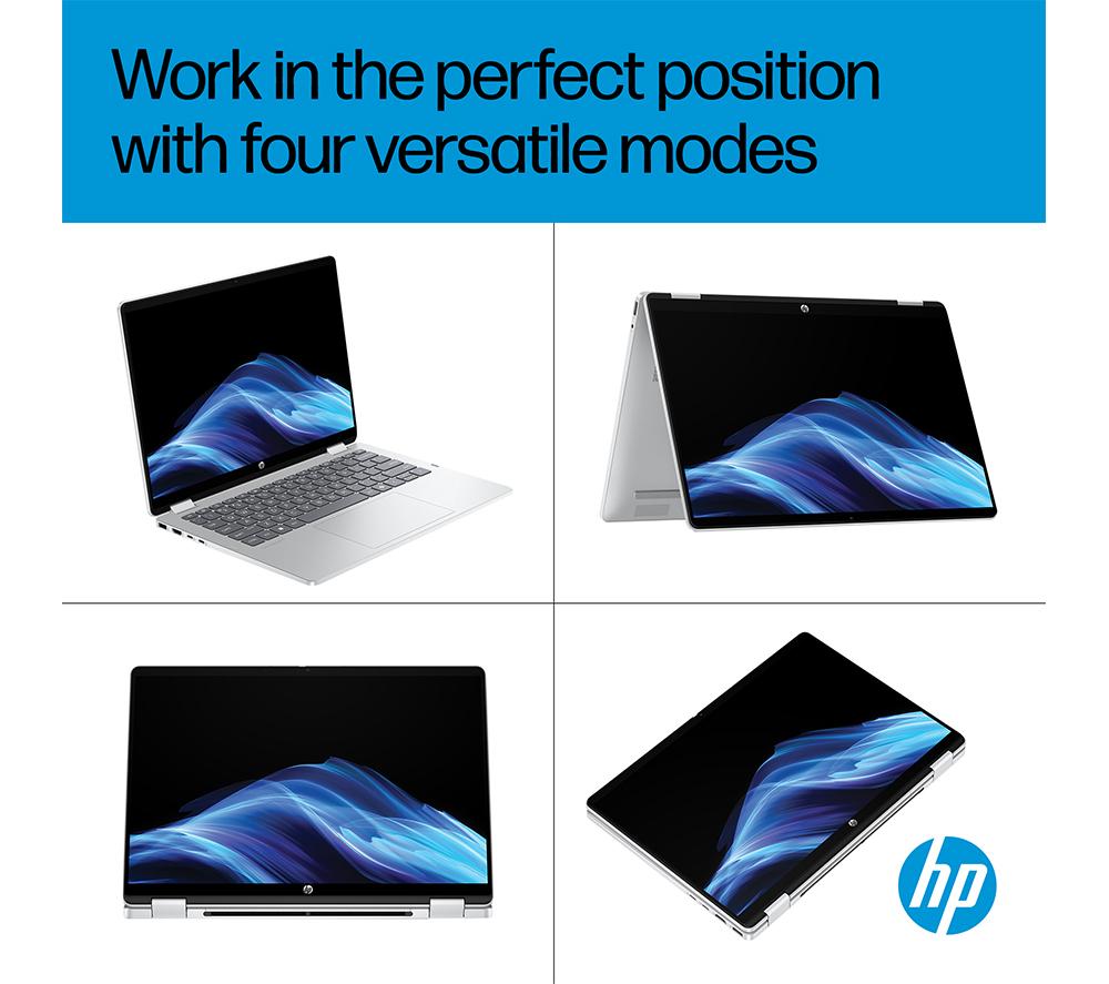 HP OmniBook 5 Flip 14" 2 in 1 Laptop - Intel&reg; Core&trade; i3, 512 GB SSD, Silver image number 6 of 29