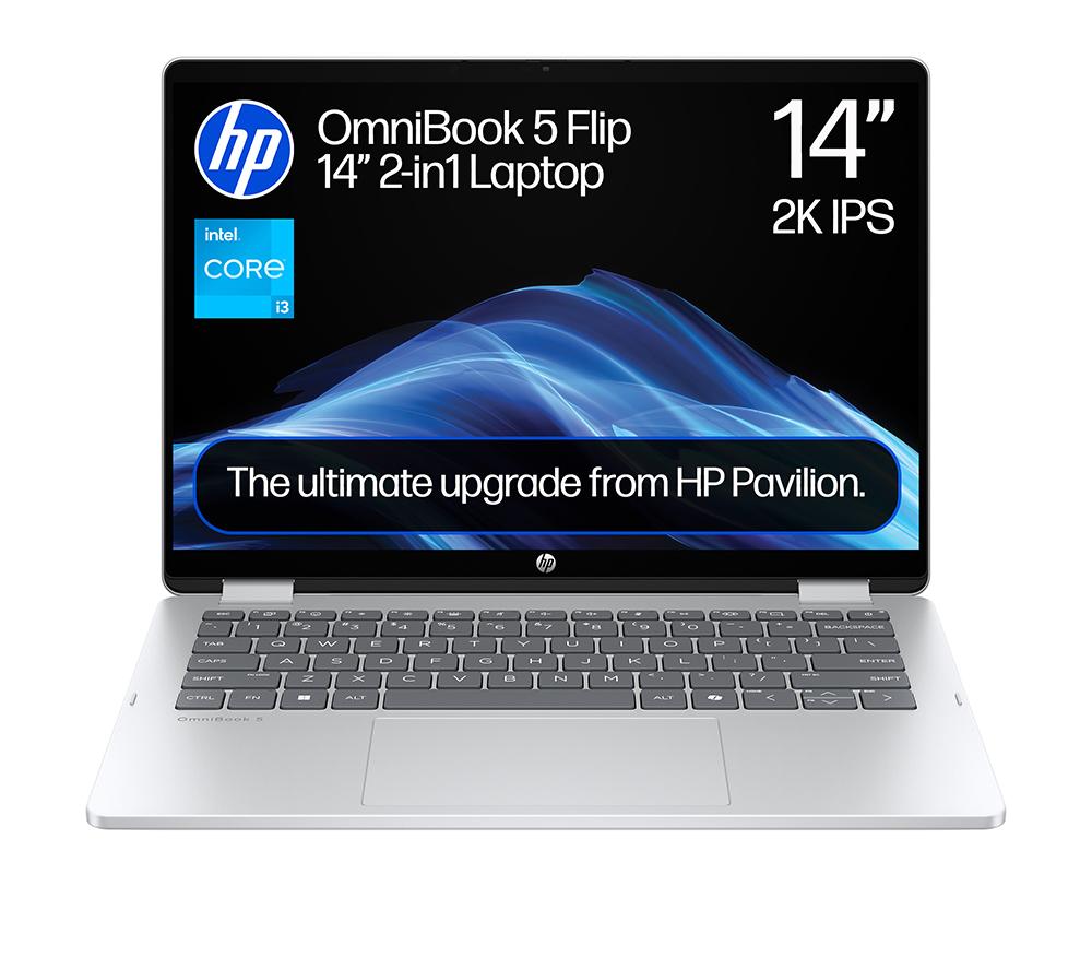 HP OmniBook 5 Flip 14" 2 in 1 Laptop - Intel&reg; Core&trade; i3, 512 GB SSD, Silver image number 21 of 29