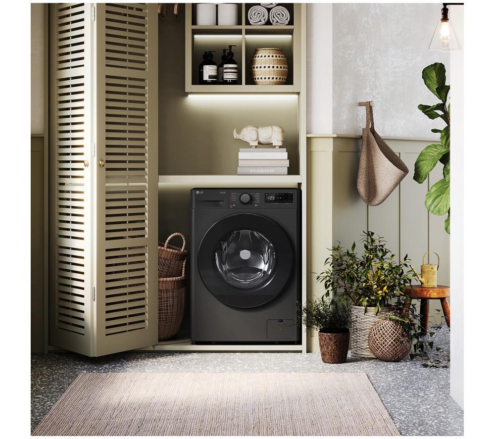 LG Series 4 AI Direct Drive F4Y513GBLN1 13 kg 1400 Spin Washing Machine - Slate Grey image number 3 of 43