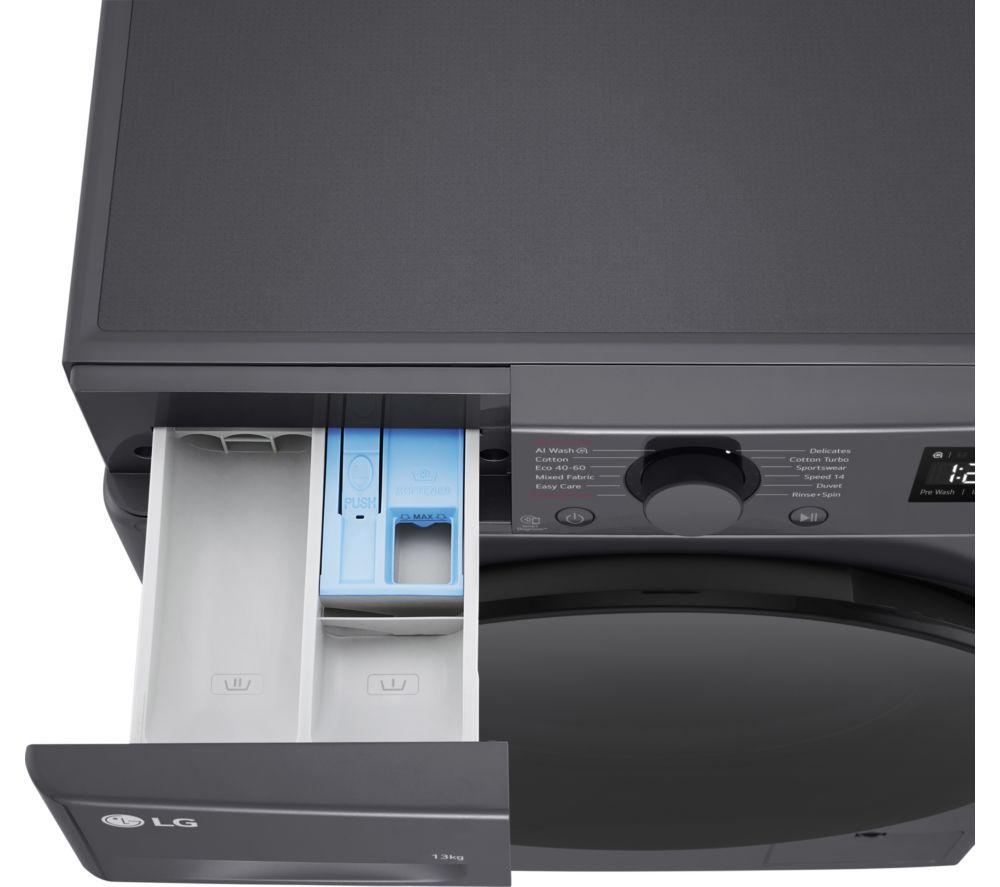 LG Series 4 AI Direct Drive F4Y513GBLN1 13 kg 1400 Spin Washing Machine - Slate Grey image number 26 of 43