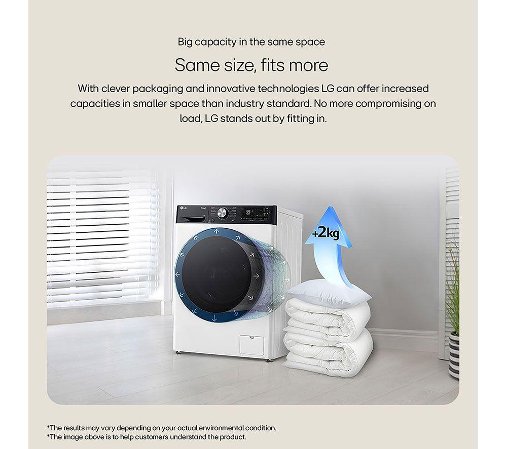 LG Series 4 AI Direct Drive F4Y513GBLN1 13 kg 1400 Spin Washing Machine - Slate Grey image number 37 of 43