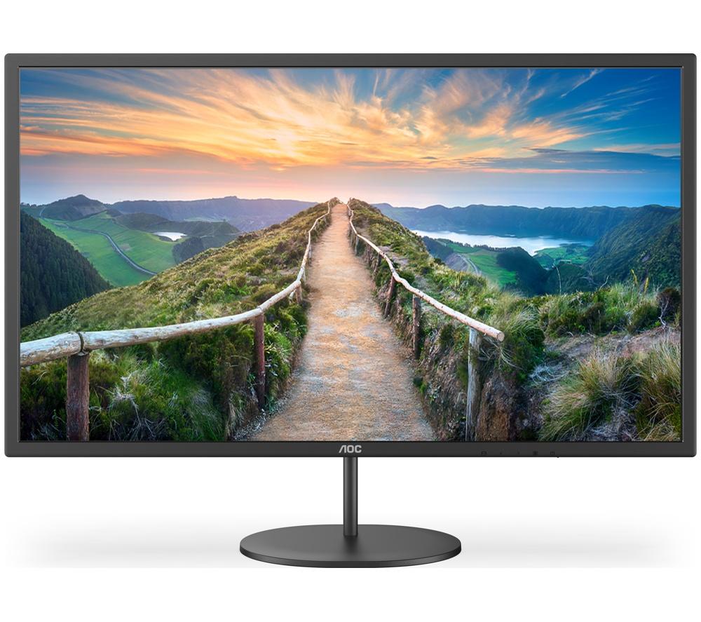 AOC Q32V4 Quad HD 32" IPS LCD Monitor - Black image number 2 of 9