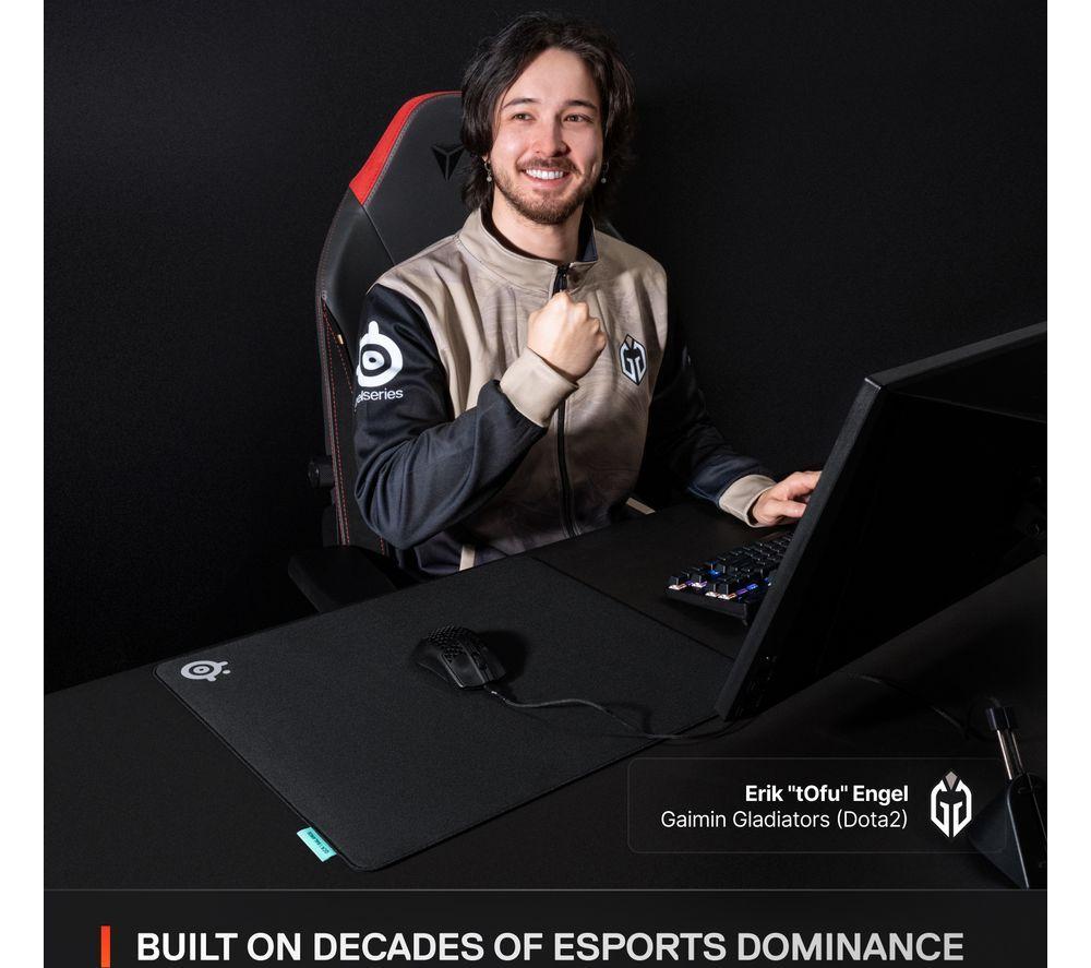 STEELSERIES QcK Performance Balance Gaming Mouse Mat - Black, Large image number 3 of 5