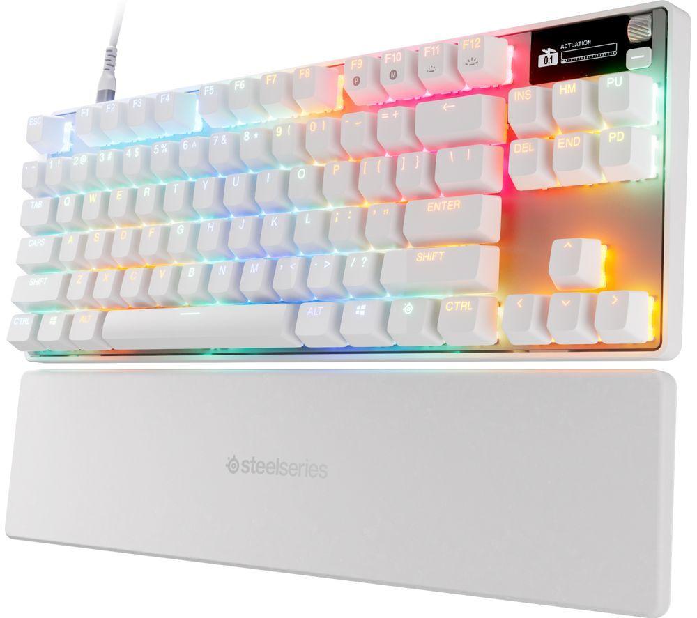 STEELSERIES Apex Pro TKL Gen 3 Mechanical Gaming Keyboard - White