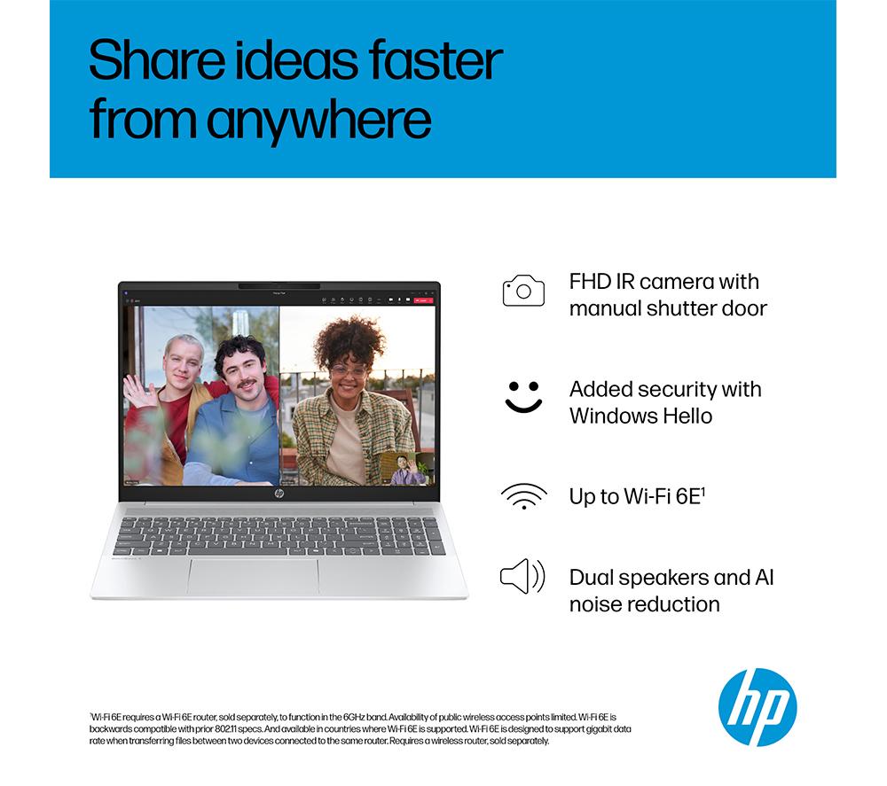 HP OmniBook 5 16" Laptop - Intel&reg; Core&trade; i3, 512 GB SSD, Silver image number 6 of 23