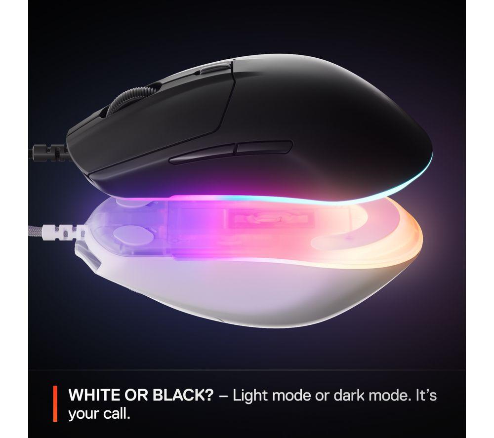 STEELSERIES Rival 3 Gen 2 RGB Optical Gaming Mouse - White image number 4 of 9