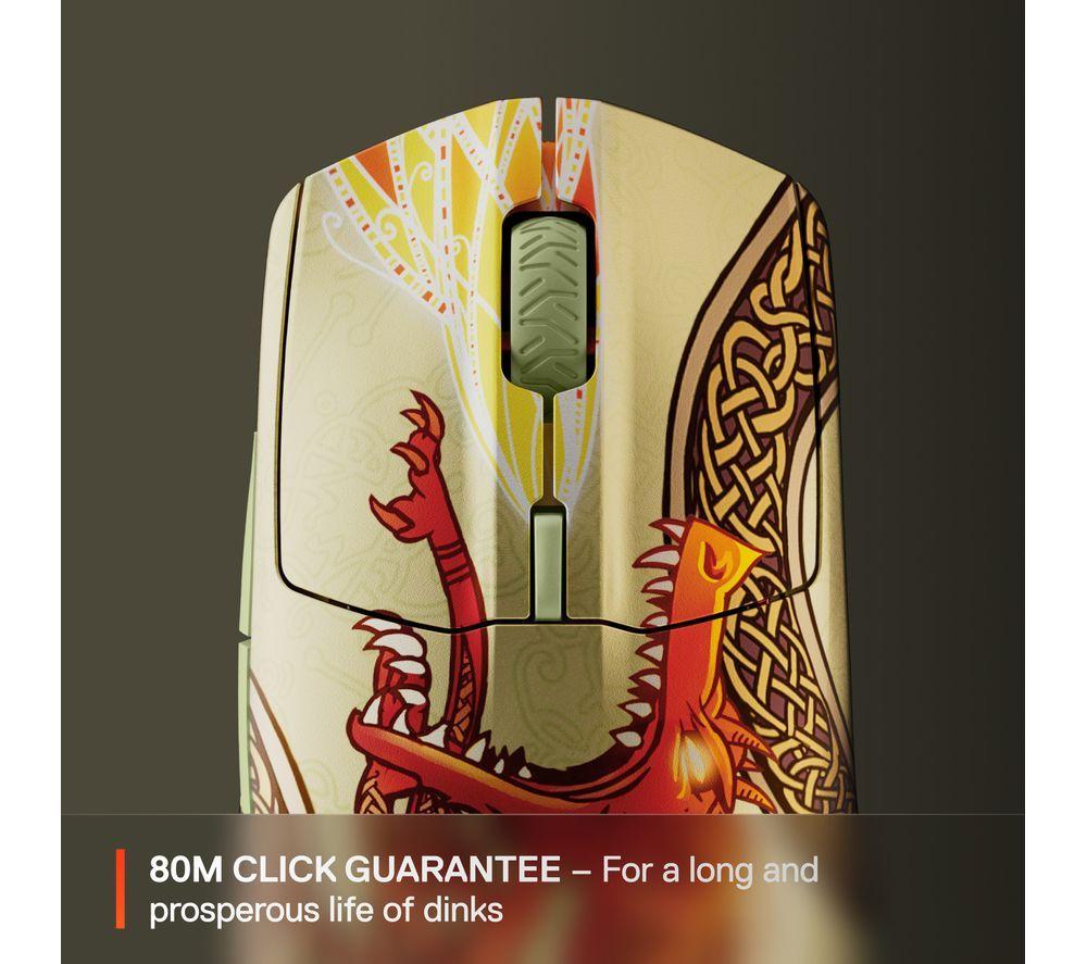 STEELSERIES CS2 Dragon Lore Edition Wireless Optical Gaming Mouse - Gold & Red image number 4 of 6