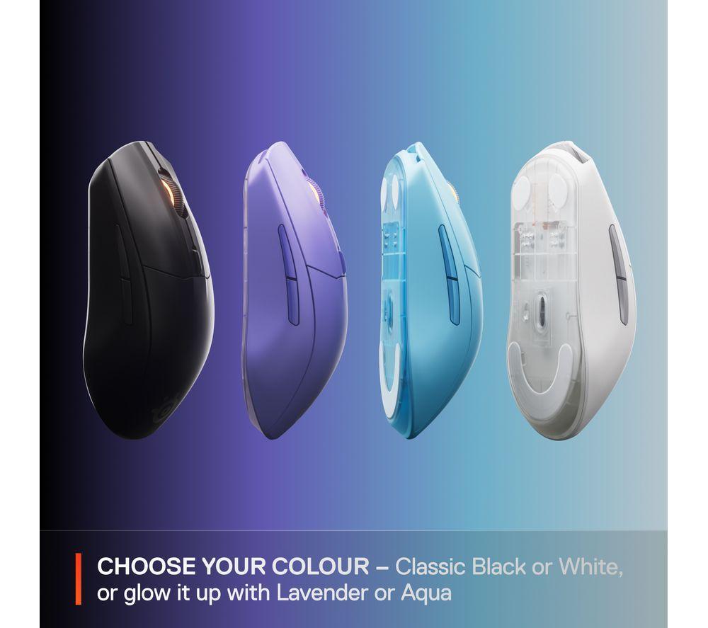 STEELSERIES Rival 3 Gen 2 Wireless Optical Gaming Mouse - Lavender image number 7 of 8