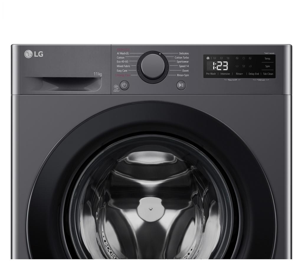 LG Series 4 AI Direct Drive F4Y511GBLN1 11 kg 1400 Spin Washing Machine - Slate Grey image number 12 of 17