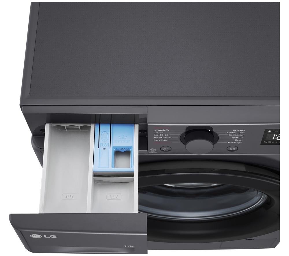 LG Series 4 AI Direct Drive F4Y511GBLN1 11 kg 1400 Spin Washing Machine - Slate Grey image number 13 of 17