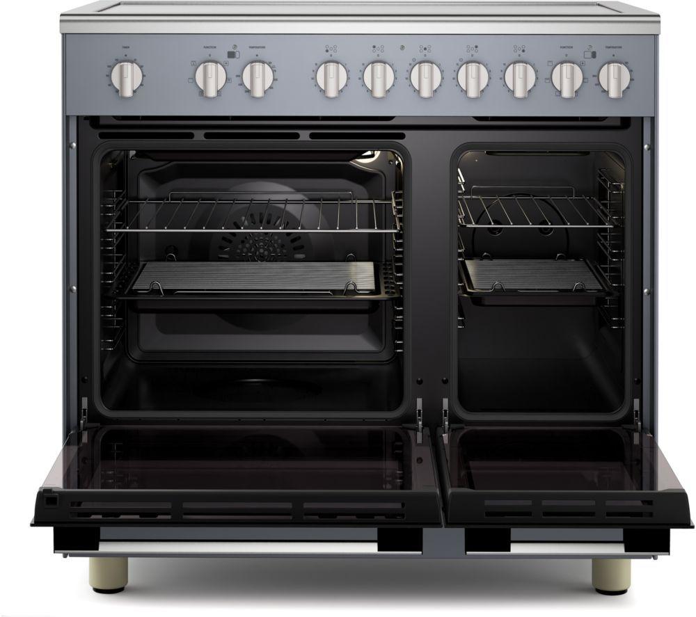 KENWOOD CK602C-SL 90 cm Electric Ceramic Range Cooker - Slate Grey & Chrome image number 5 of 14
