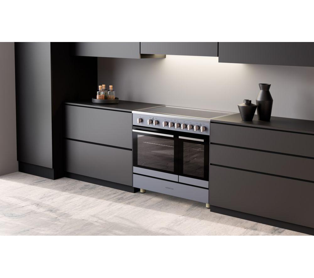 KENWOOD CK602C-SL 90 cm Electric Ceramic Range Cooker - Slate Grey & Chrome image number 14 of 14
