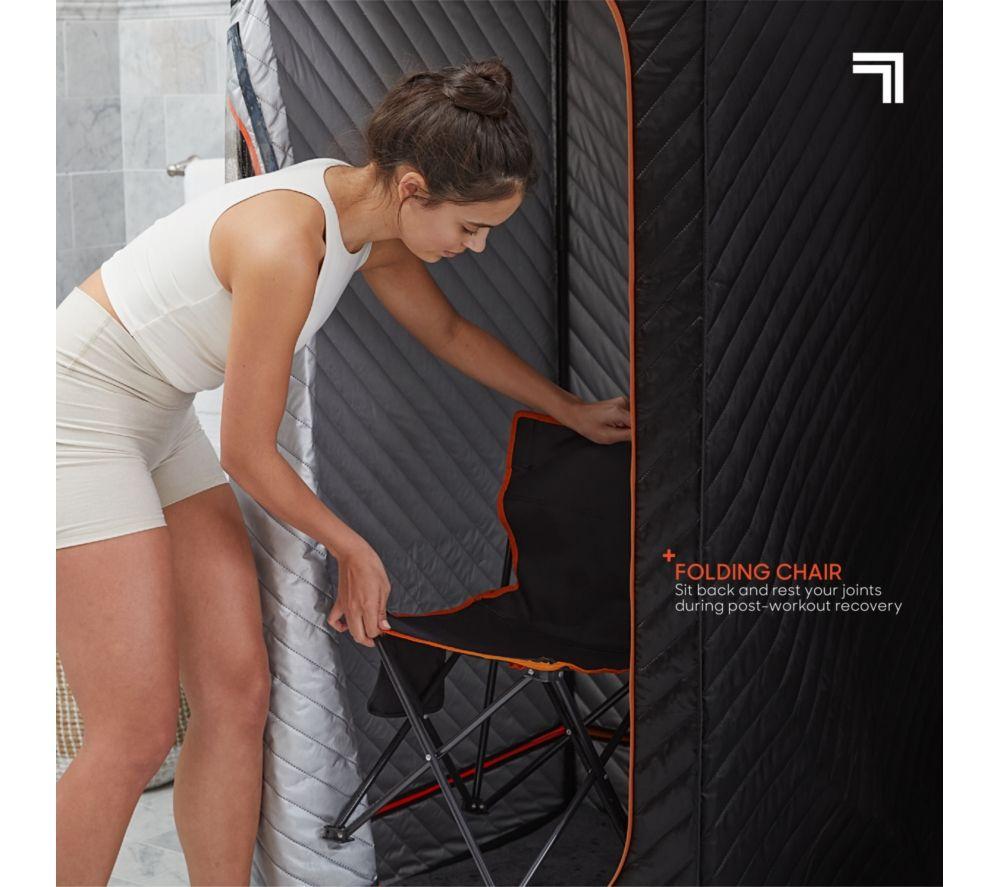 SHARPER IMAGE Portable Steam Sauna - Black image number 3 of 7