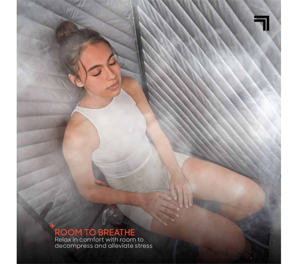 SHARPER IMAGE Portable Steam Sauna - Black image number 4 of 7