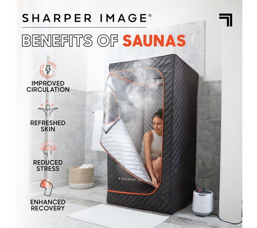 SHARPER IMAGE Portable Steam Sauna - Black image number 6 of 7