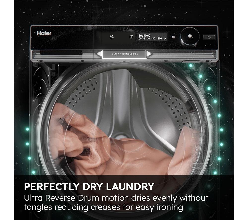 HAIER X Series 11 HWD120BD16397EUK WiFi-enabled Heat Pump 12 kg Washer Dryer - White image number 8 of 15