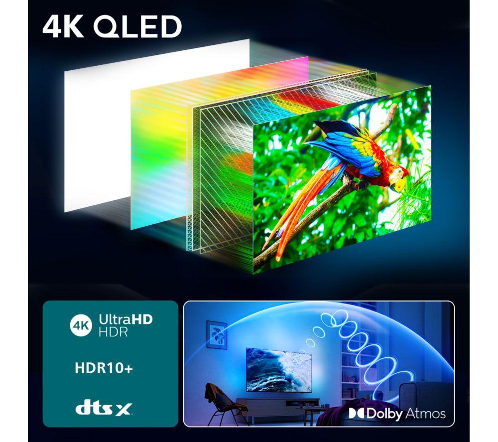 PHILIPS Ambilight 55PUS8500/05 55" Smart 4K Ultra HD HDR QLED TV image number 4 of 13