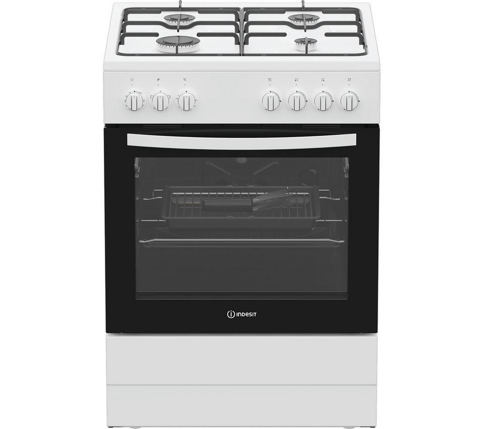 INDESIT I6G3PMW/UK 60 cm Dual Fuel Cooker - White