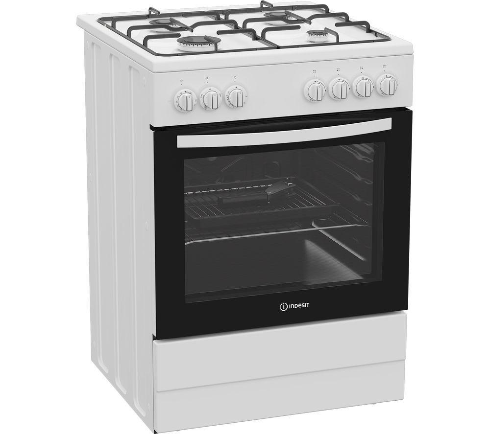 INDESIT I6G3PMW/UK 60 cm Dual Fuel Cooker - White image number 2 of 6