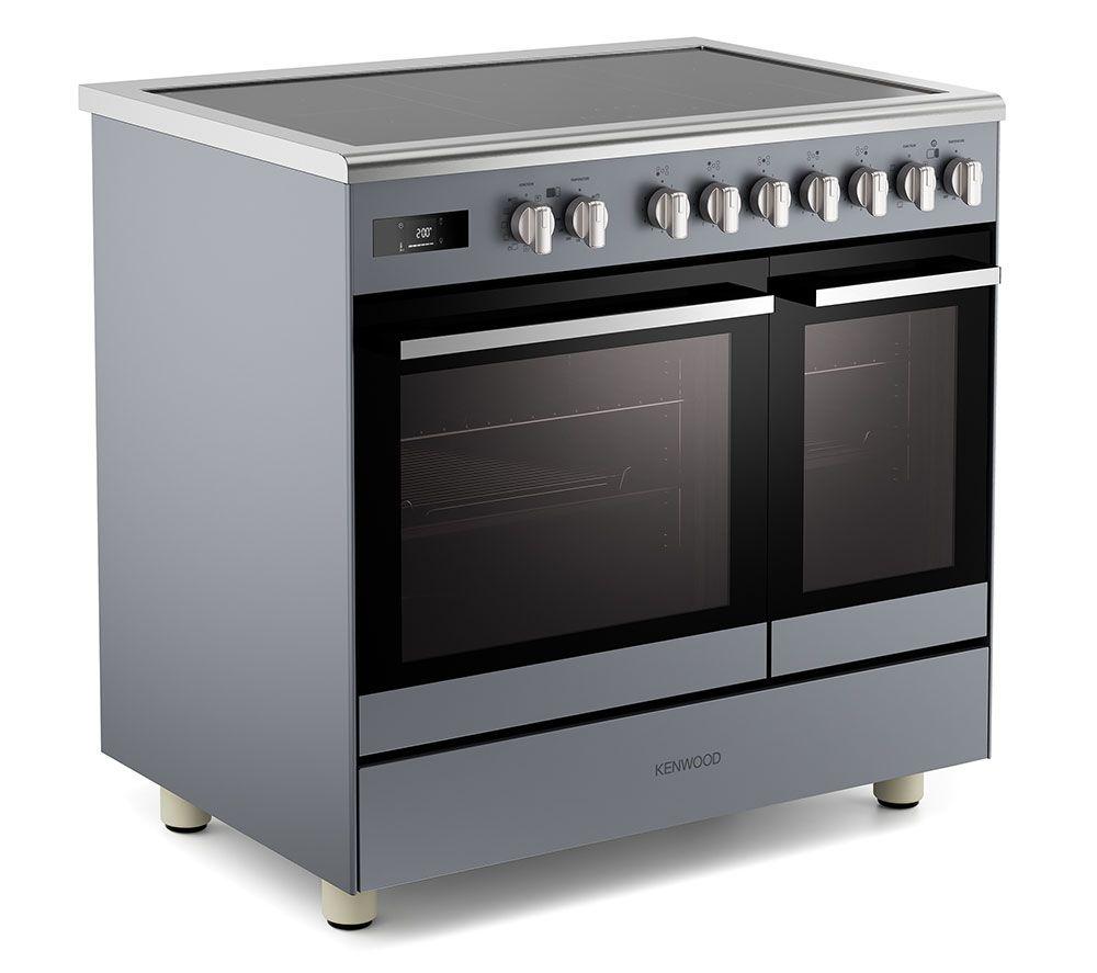 KENWOOD CK603IND-SL 90 cm Electric Induction Range Cooker - Slate Grey & Chrome image number 2 of 14