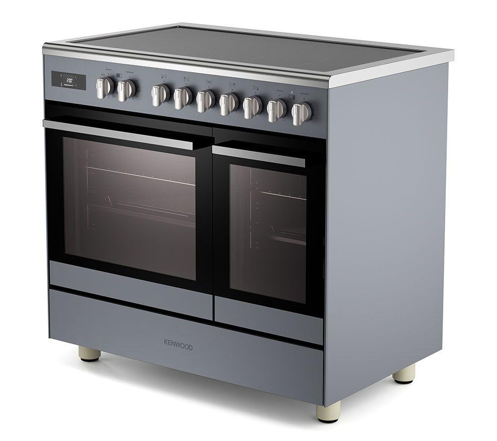 KENWOOD CK603IND-SL 90 cm Electric Induction Range Cooker - Slate Grey & Chrome image number 3 of 14