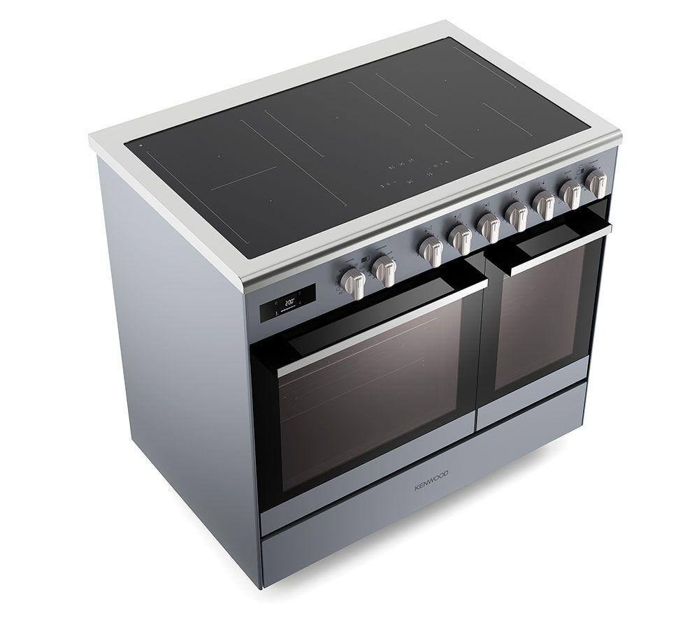 KENWOOD CK603IND-SL 90 cm Electric Induction Range Cooker - Slate Grey & Chrome image number 4 of 14